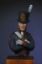 Front British Royal Marine Artillery - Napoleonic 1816 fine scale model bust kit produced by Black Eagle Miniatures